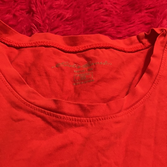 Eddie Bauer Orange Petite XS shirt - Picture 3 of 6